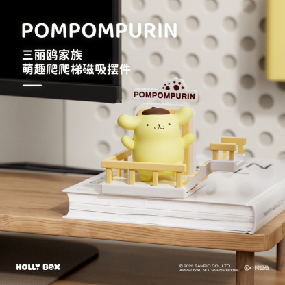 正版三麗鷗萌趣爬爬梯系列磁吸冰箱貼 | 凱蒂貓玉桂狗庫洛米擺件禮物-ZUIHANG SHOP