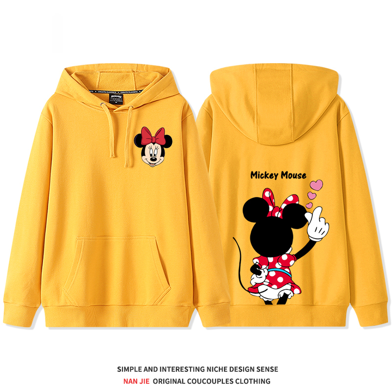 迪士尼 2025秋冬新款 親子情侶裝連帽衛衣