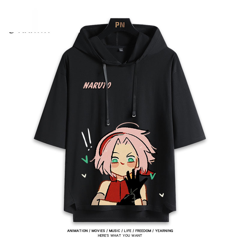 火影忍者 連帽短袖T恤