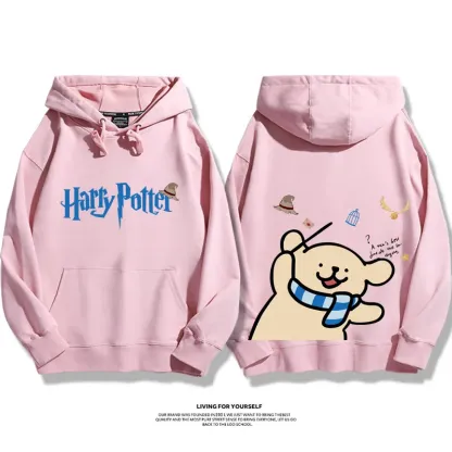 線條小狗 X 哈利波特聯名 親子情侶男女款連帽衛衣-ZUIHANG SHOP