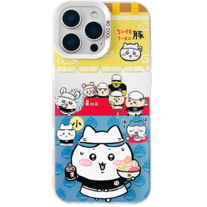 Chiikawa彩銀線條漸變防摔手機殼