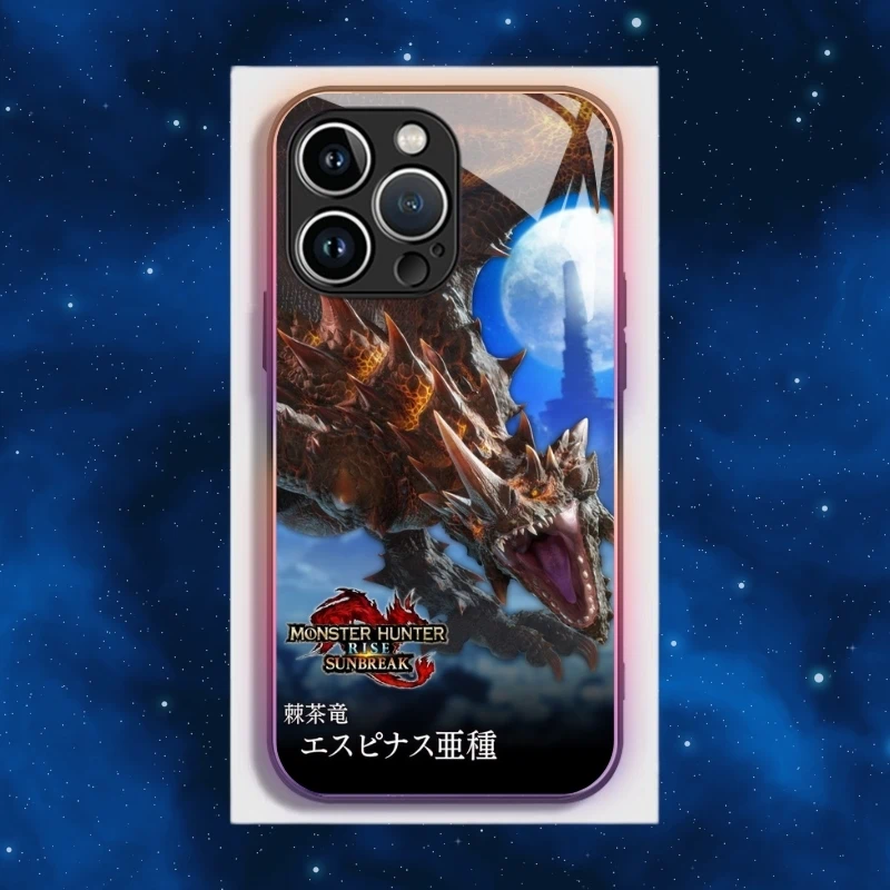 魔物獵人智能夜光玻璃手機殼