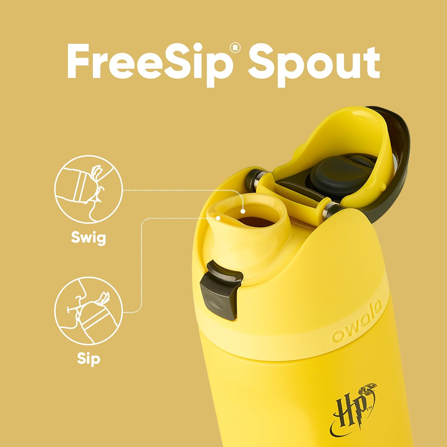 Owala 哈利波特 FreeSip 不鏽鋼水瓶 24 盎司