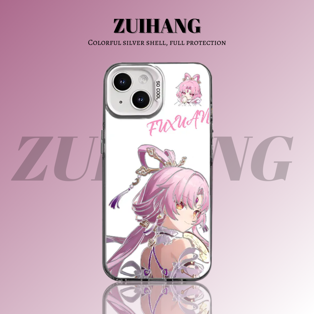 崩壞:星穹鐵道彩銀線條漸變防摔手機殼-ZUIHANG SHOP