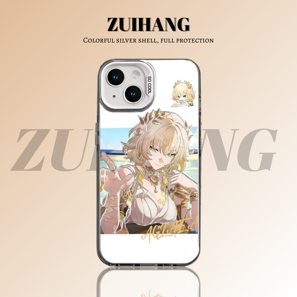 崩壞:星穹鐵道彩銀線條漸變防摔手機殼