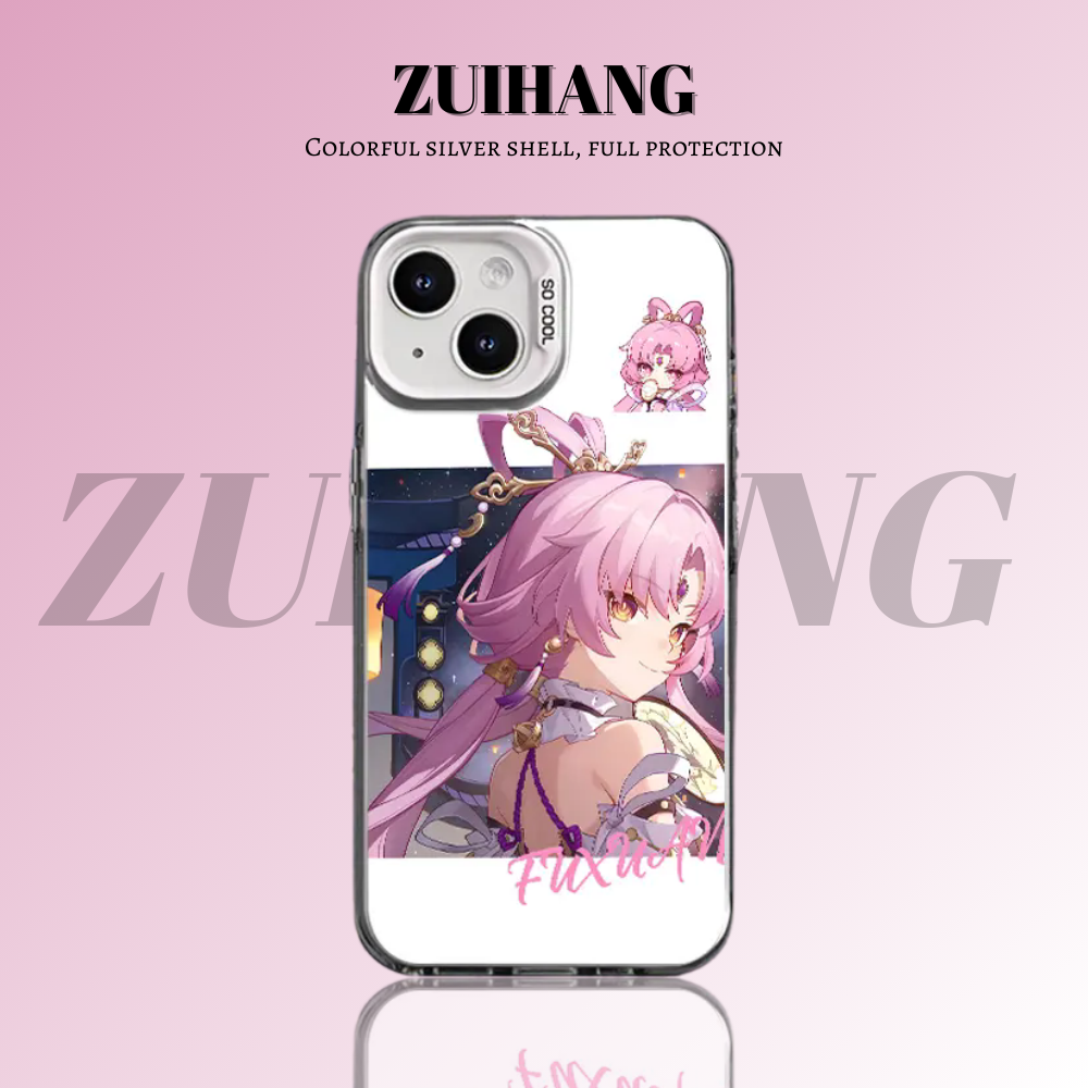 崩壞:星穹鐵道彩銀線條漸變防摔手機殼-ZUIHANG SHOP