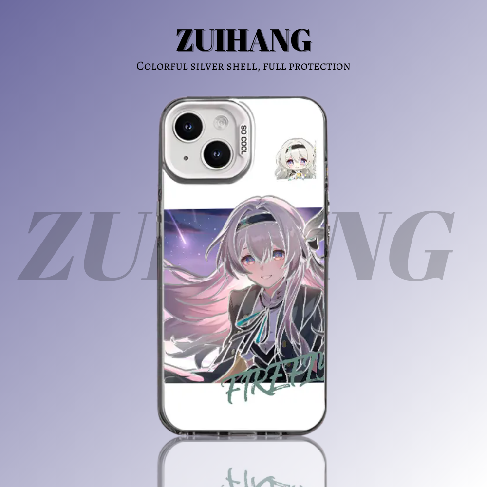 崩壞:星穹鐵道彩銀線條漸變防摔手機殼-ZUIHANG SHOP