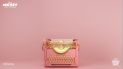 SUNDAY HOME 迷你米奇手檯燈 櫻花粉 潮流家居擺飾