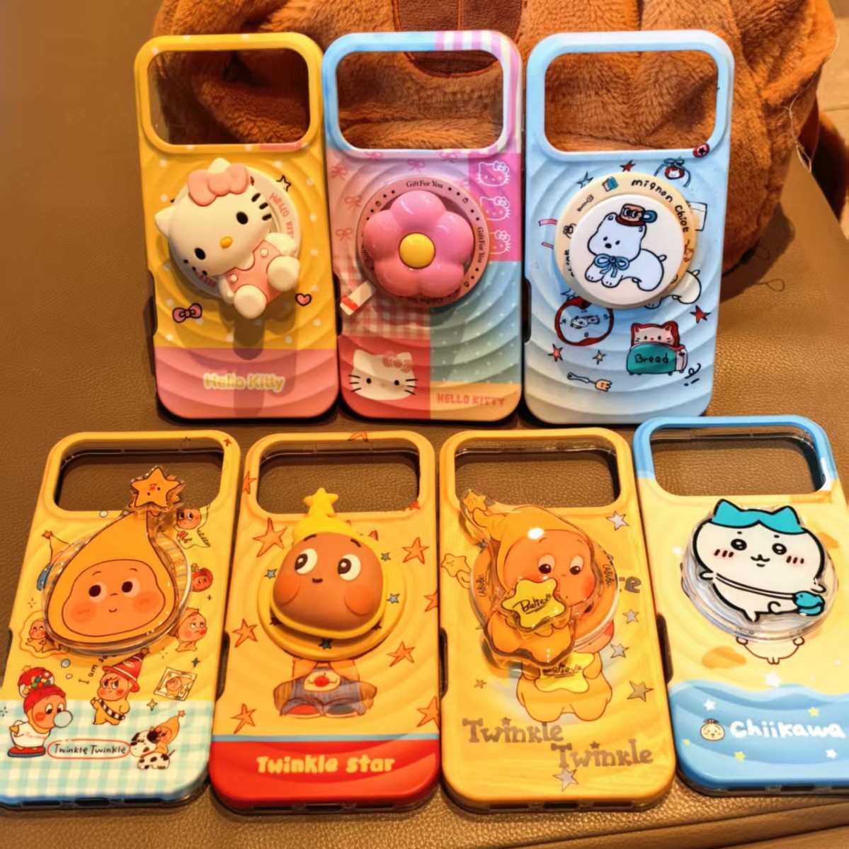 iPhone17系列 波漾磁吸卡通 可愛支架 軟邊 手機殼