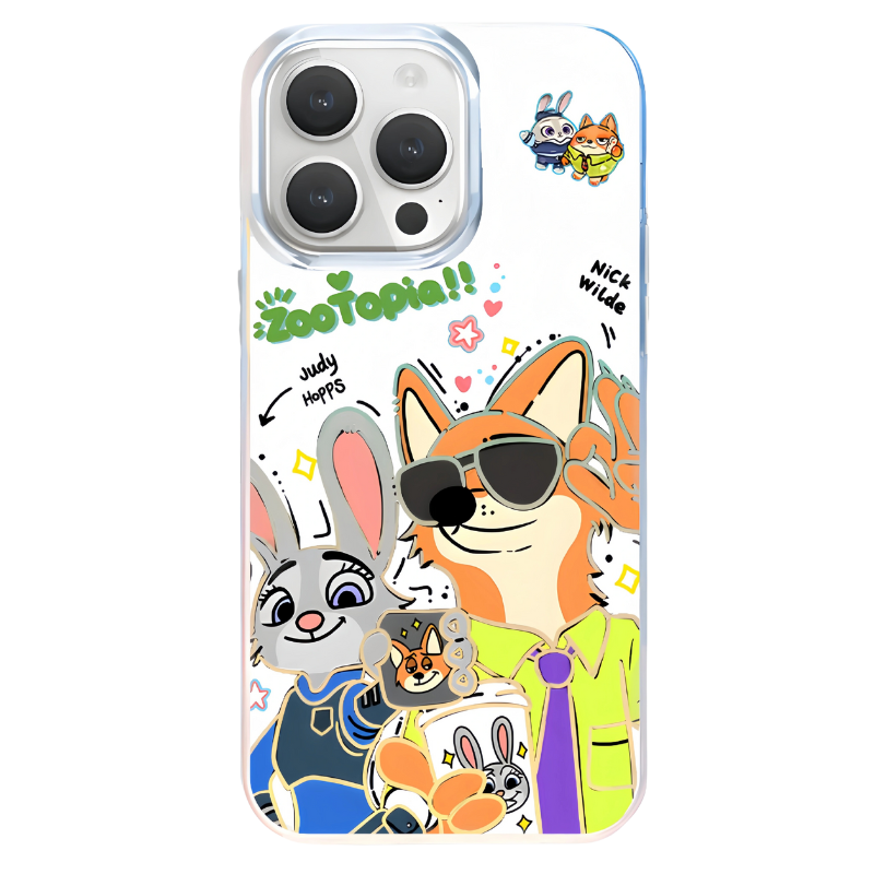 動物方城市極光金防摔手機殼