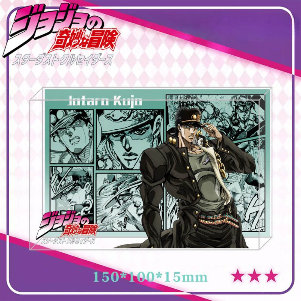 JoJo的奇妙冒險透光水晶磚 附贈發光底座