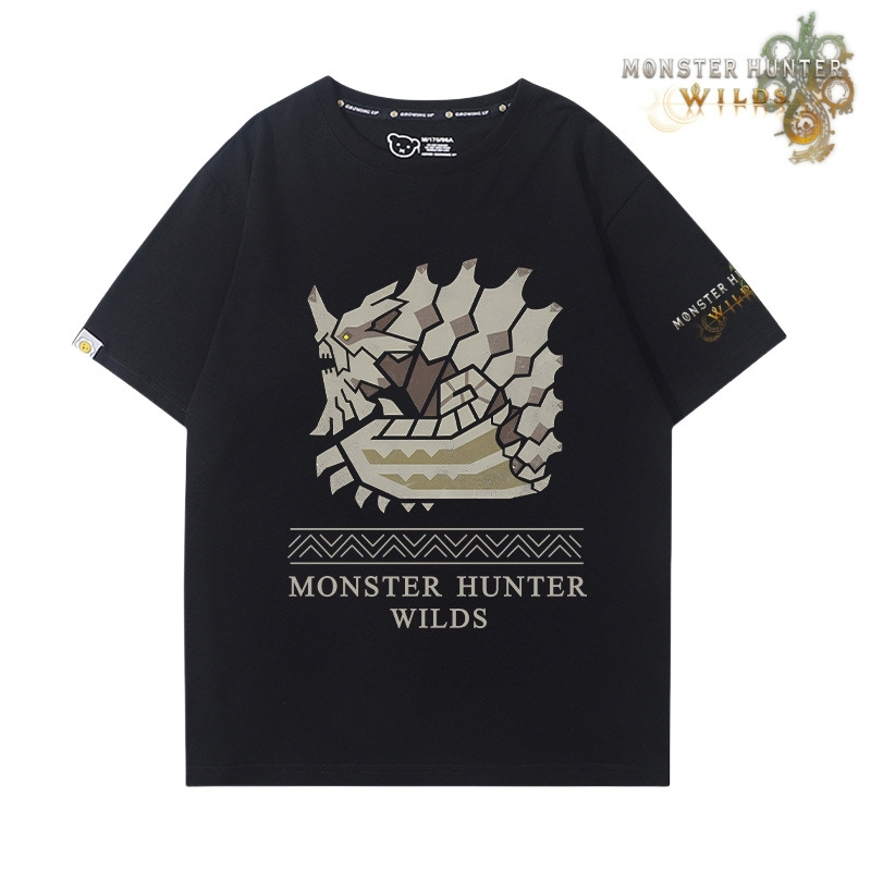 魔物獵人荒野印花短袖T恤
