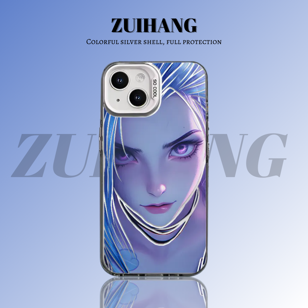 英雄聯盟：奧術彩銀線條漸變防摔手機殼-ZUIHANG SHOP