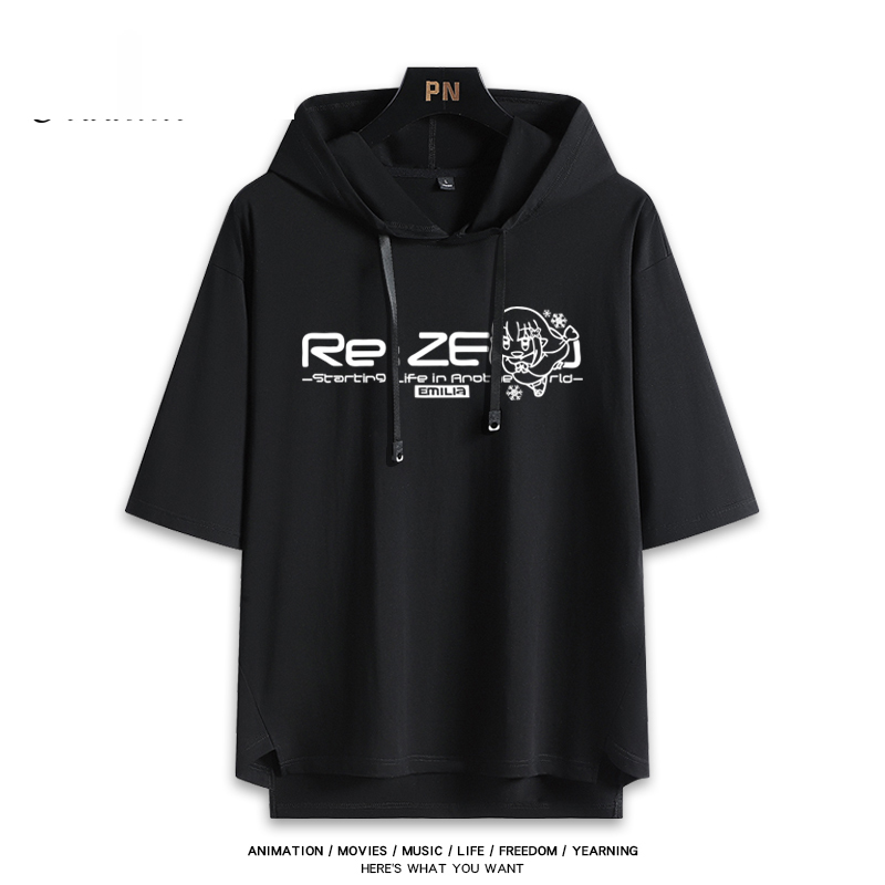 Re:Zero Emilia 連帽短袖T恤-ZUIHANG SHOP