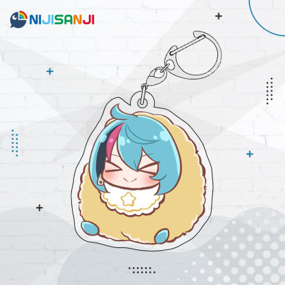 Luxiem彩虹社全員同人週邊 NIJISANJI EN 雙面夾層鑰匙扣掛件吧唧