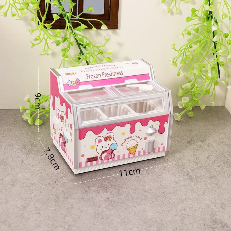 迷你小冰箱玩具 | 超市微縮臥式冰櫃擺飾模型-ZUIHANGSHOP