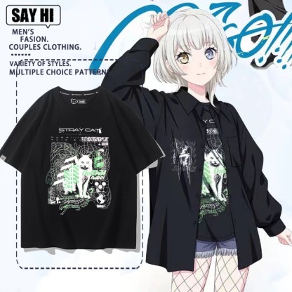 BanG Dream MyGO!!! 周邊印花短袖T恤-ZUIHANG SHOP