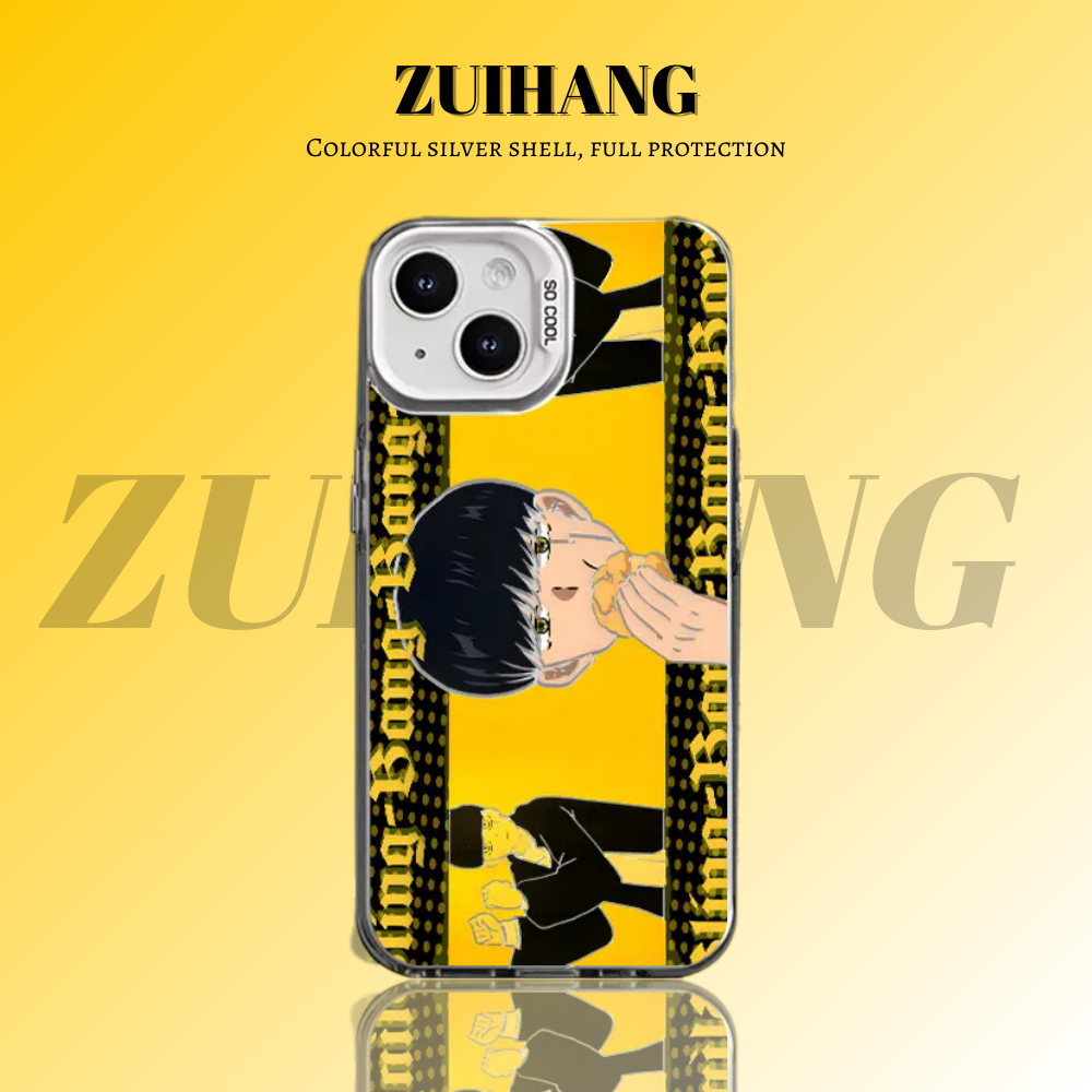 【大集合1.0】動漫彩銀線條漸變防摔手機殼-ZUIHANG SHOP