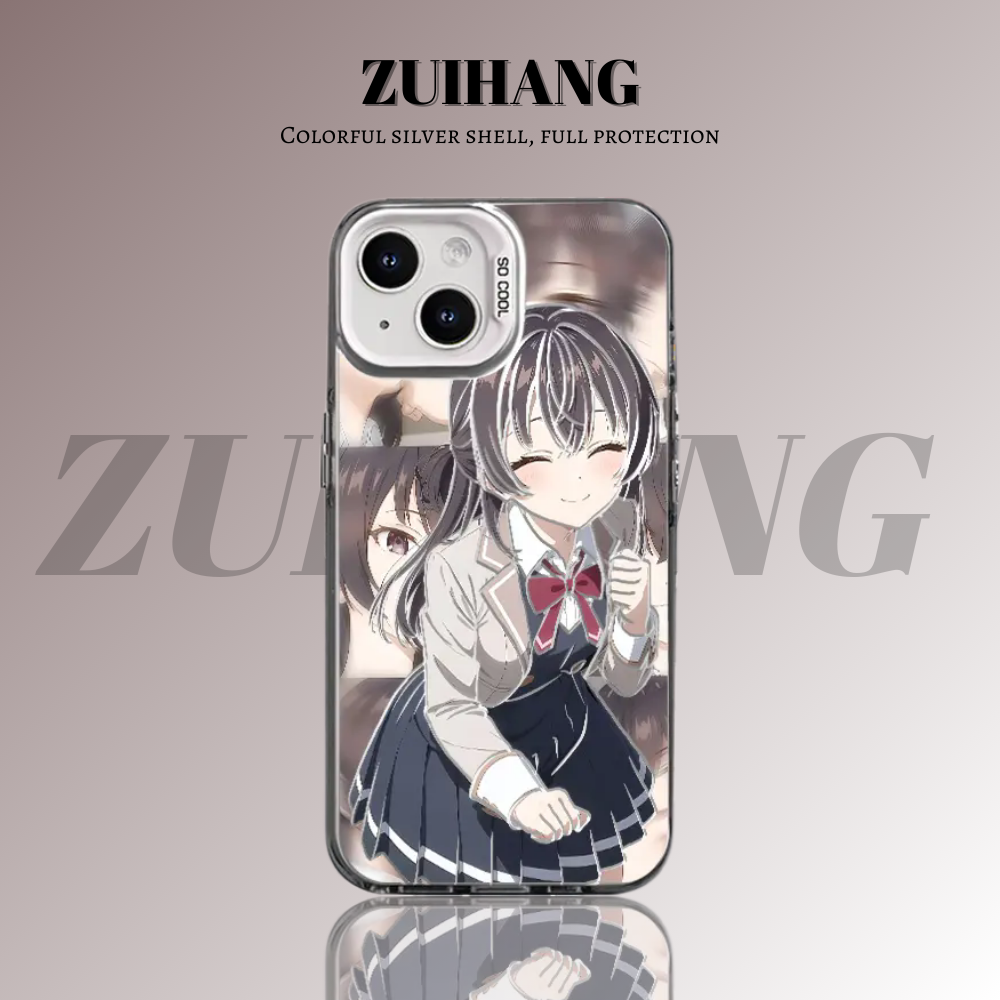 遮羞艾莉彩銀線條漸變防摔手機殼-ZUIHANG SHOP