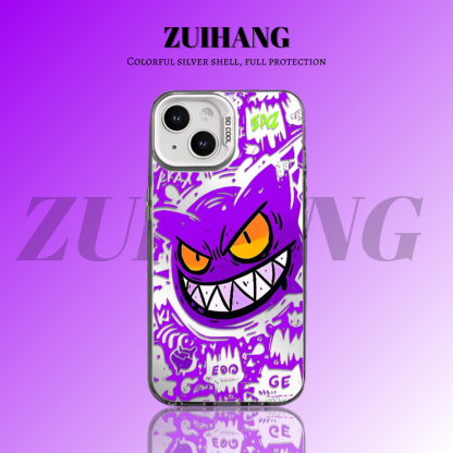 寶可夢彩銀線條漸變防摔手機殼-ZUIHANG SHOP