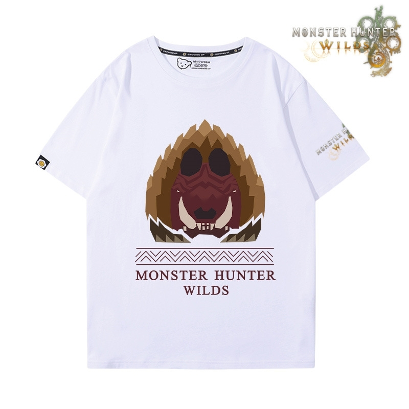 魔物獵人荒野印花短袖T恤