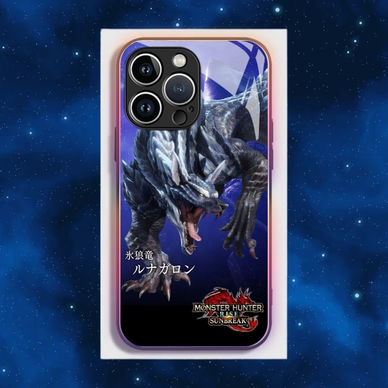 魔物獵人智能夜光玻璃手機殼