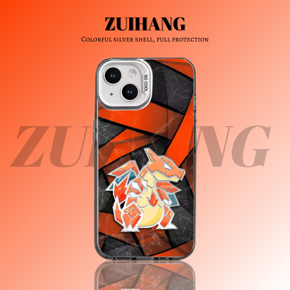 寶可夢彩銀線條漸變防摔手機殼-ZUIHANG SHOP