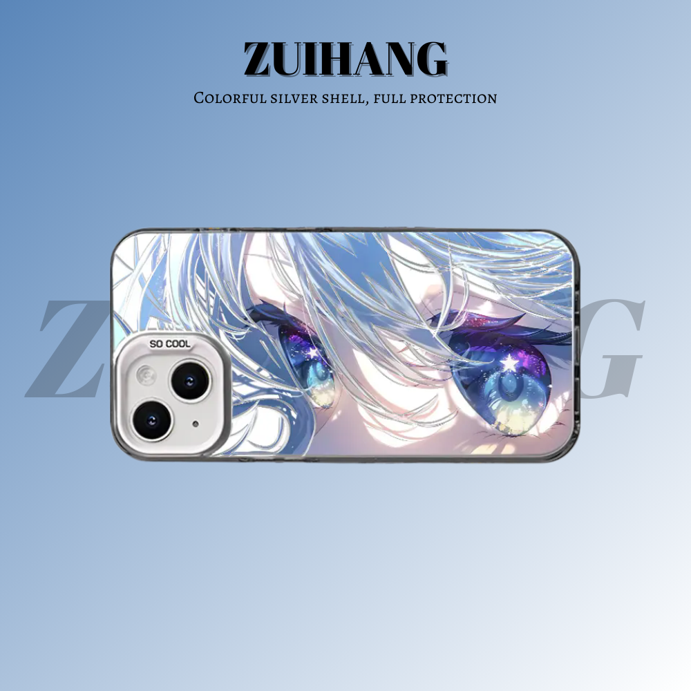 原神彩銀線條漸變防摔手機殼-ZUIHANG SHOP