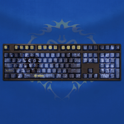 魔獸世界WOW聯盟透光RGB108鍵標準配列衛星軸鍵帽-ZUIHANG SHOP