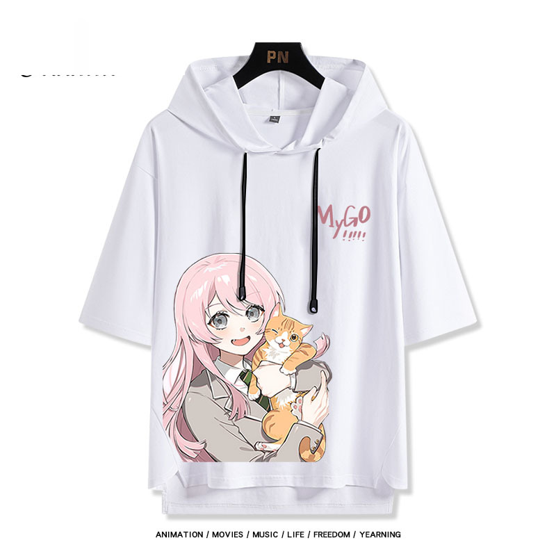 BanG Dream! It's MyGO新款 親子情侶男女款連帽短袖T恤-ZUIHANG SHOP