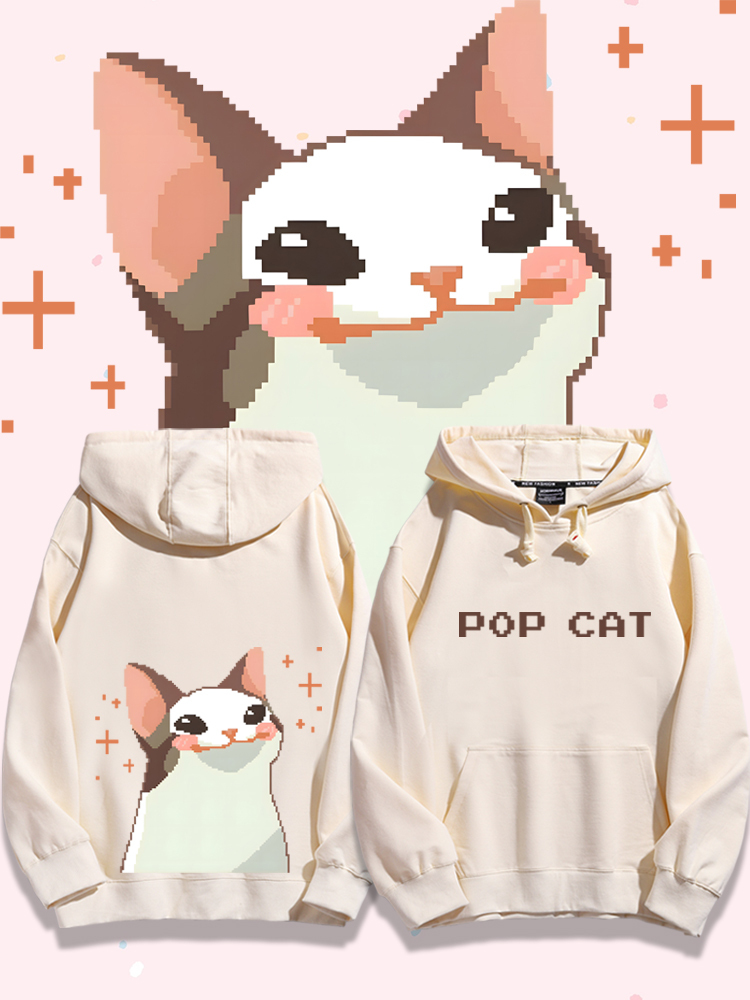 pop貓新款 親子情侶男女款連帽衛衣-ZUIHANG SHOP