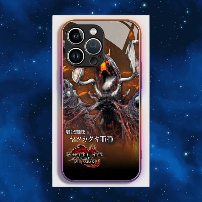 魔物獵人智能夜光玻璃手機殼