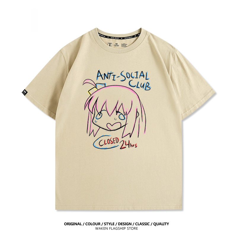 孤獨搖滾 後藤一里 印花短袖T恤-ZUIHANG SHOP