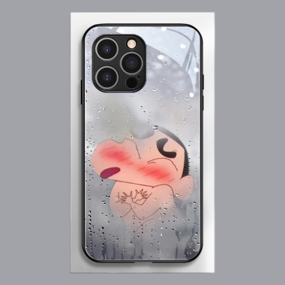 蠟筆小新新款高清全包防摔玻璃殼-ZUIHANG SHOP