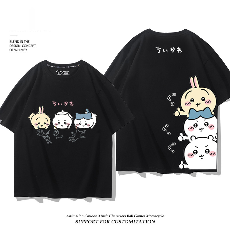 Chiikawa 2025親子情侶男女同款 印花短袖T恤-ZUIHANG SHOP