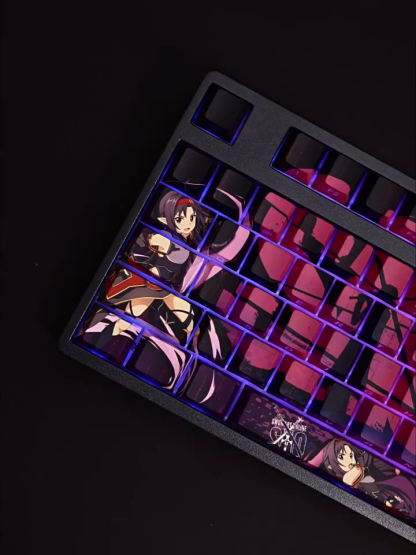 紺野木棉季透光RGB108鍵標準配列衛星軸鍵帽