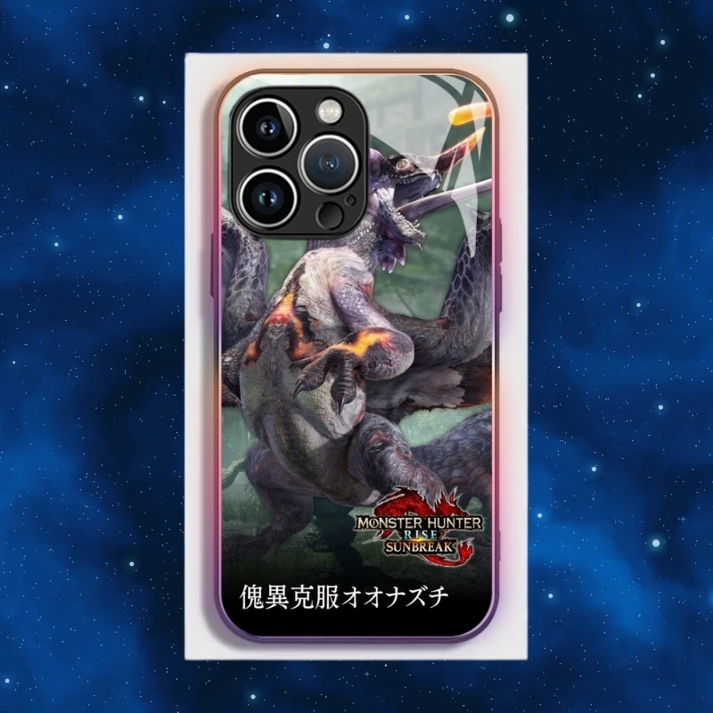 魔物獵人智能夜光玻璃手機殼