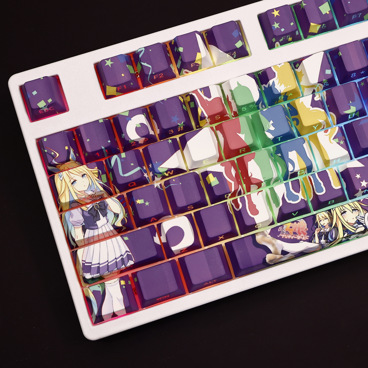 賽馬娘新宇宙透光RGB108鍵標準配列衛星軸鍵帽-ZUIHANG SHOP