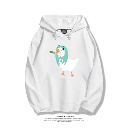 初音未來聯名鵝鴨殺新款 親子情侶男女款連帽衛衣-ZUIHANG SHOP