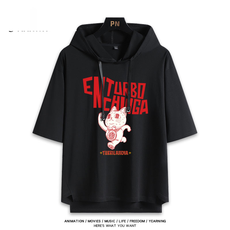 膽大黨新款 親子情侶男女款連帽短袖T恤-ZUIHANG SHOP