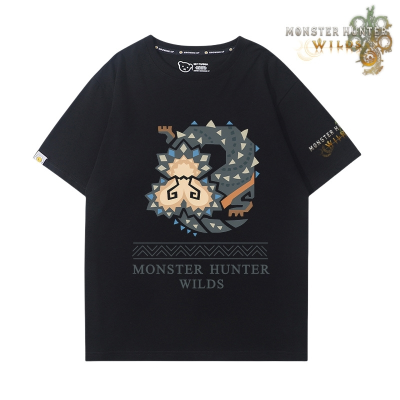 魔物獵人荒野印花短袖T恤