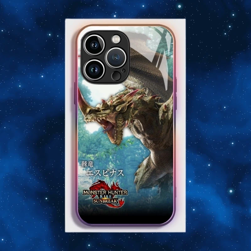 魔物獵人智能夜光玻璃手機殼