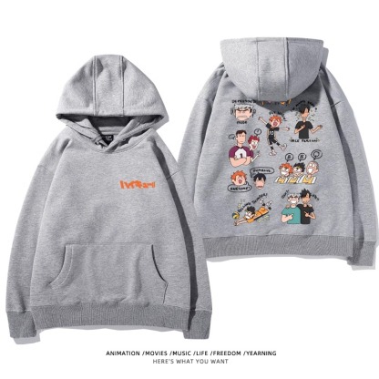 排球少年新款 親子情侶男女款連帽衛衣-ZUIHANG SHOP