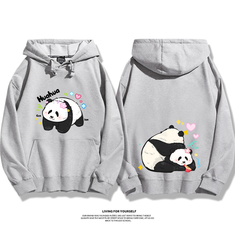 花花果賴熊貓新款 親子情侶男女款連帽衛衣-ZUIHANG SHOP