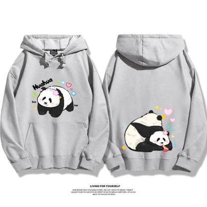 花花果賴熊貓新款 親子情侶男女款連帽衛衣-ZUIHANG SHOP