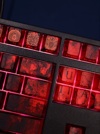 魔獸世界WOW部落暴雪透光RGB108鍵標準配列衛星軸鍵帽