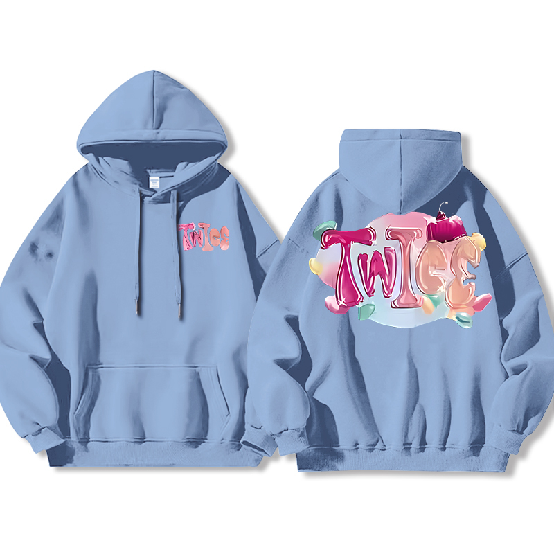 TWICE同款 寬鬆百搭 秋冬款 寬鬆連帽衛衣-ZUIHANG SHOP