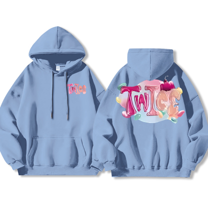 TWICE同款 寬鬆百搭 秋冬款 寬鬆連帽衛衣-ZUIHANG SHOP