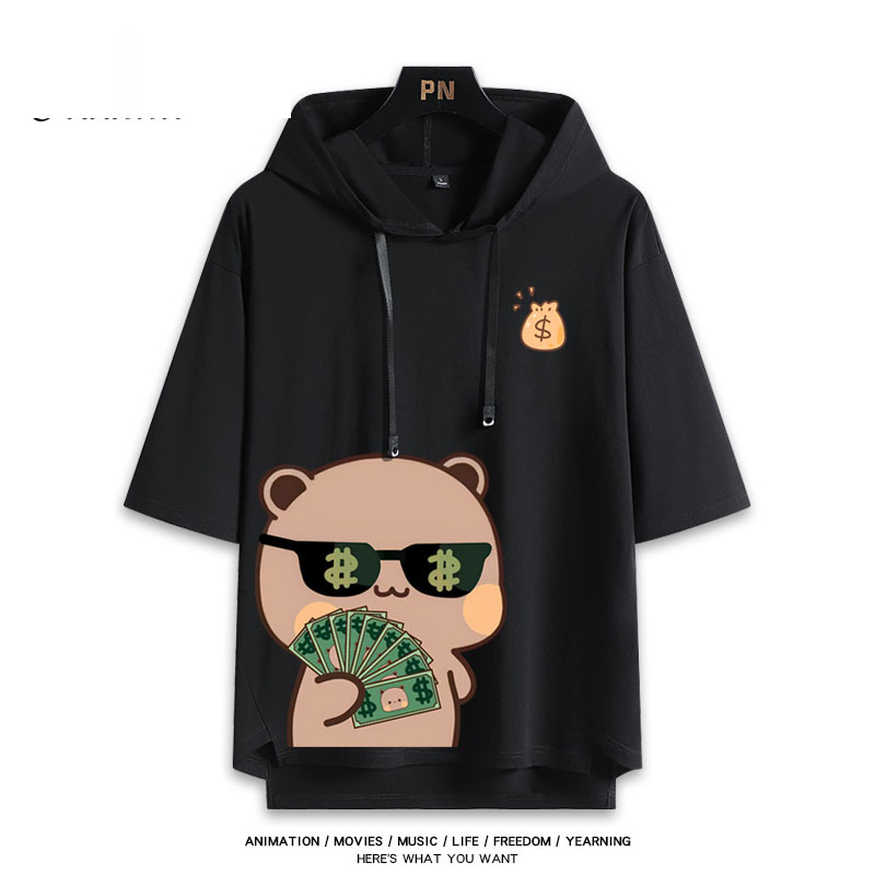 一二布布 連帽短袖T恤-ZUIHANG SHOP