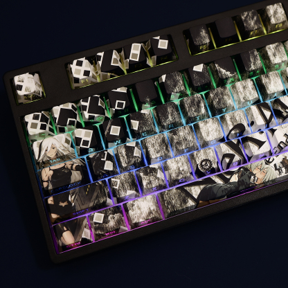 尼爾機械紀元A2透光RGB108鍵標準配列衛星軸鍵帽-ZUIHANG SHOP